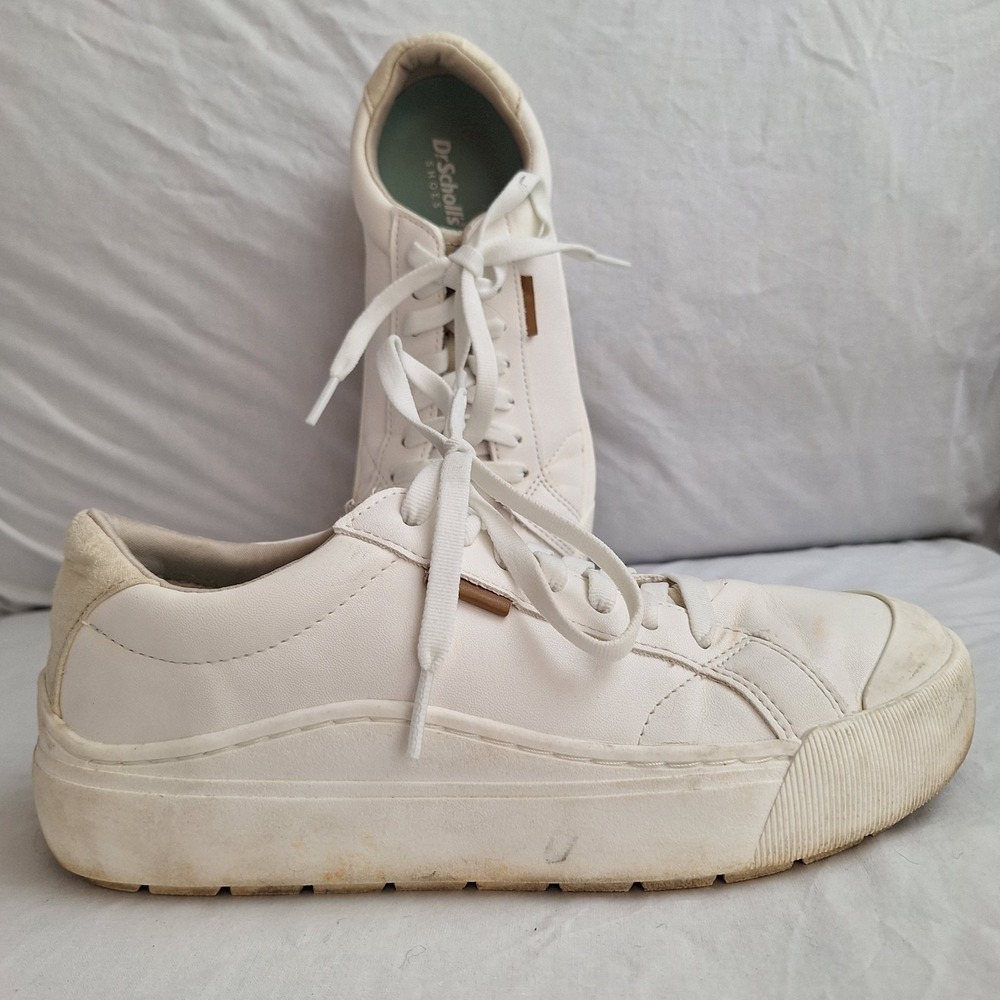 Dr. Scholl's TIME OFF Casual Sneaker Women's Shoes White 7.5M‎ Platform Retro